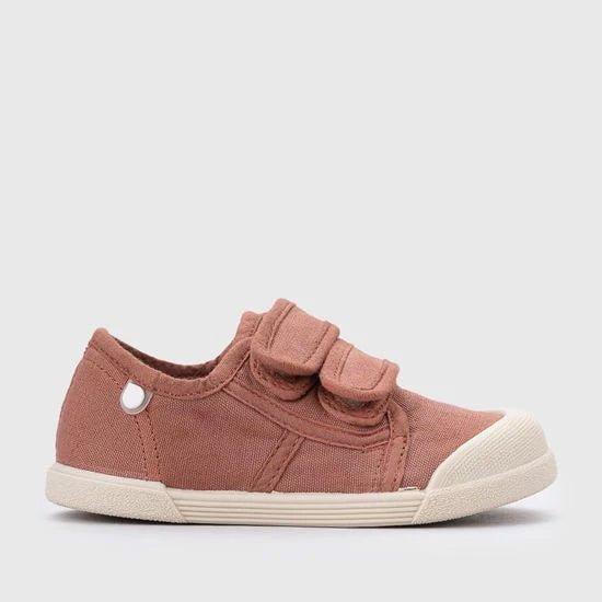ZAPATILLAS RESPETUOSAS IGOR ·LONA VELCRO TERRACOTA· - Happy Moments Baby