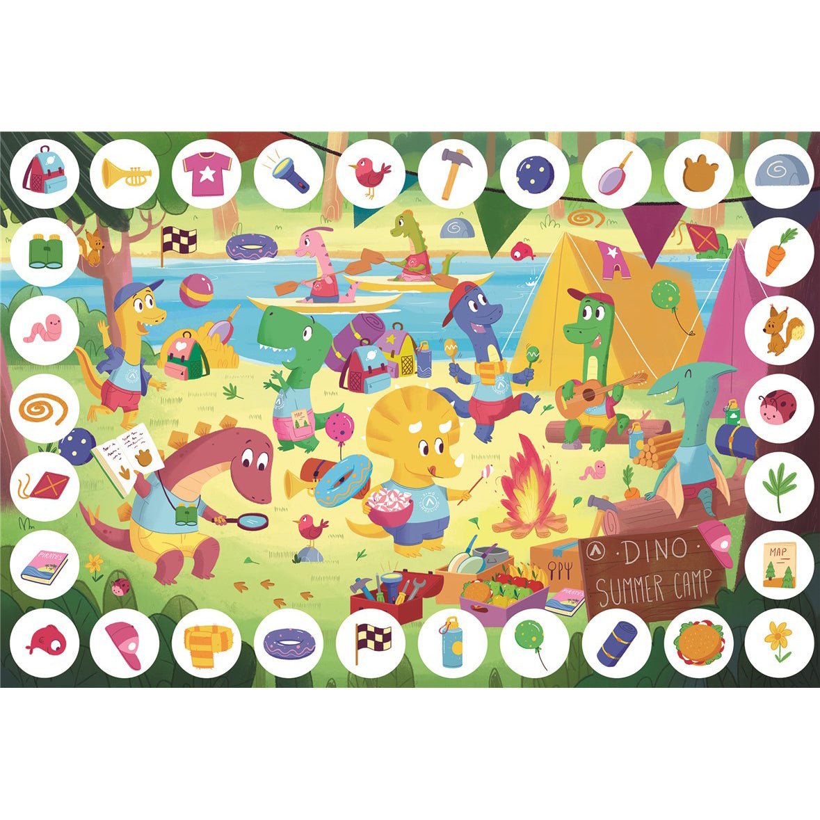 ZOOM PUZZLE LUDATTICA 24 PIEZAS ·DINOSAURIOS· - Happy Moments Baby