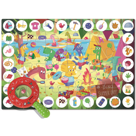 ZOOM PUZZLE LUDATTICA 24 PIEZAS ·DINOSAURIOS· - Happy Moments Baby