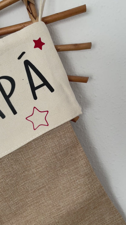 CALCETINES NAVIDAD PERSONALIZADOS FAMILIA ·ESTRELLAS·