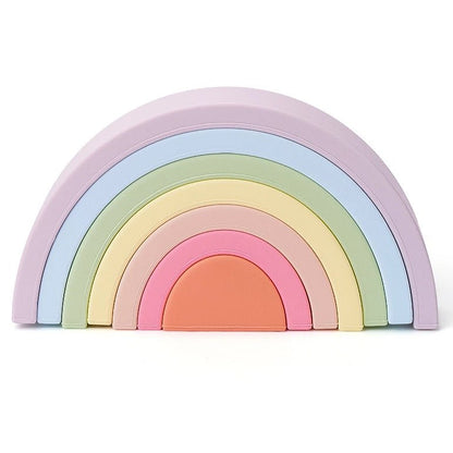 ARCOIRIS SILICONA WEIBO ·PASTEL· - Happy Moments Baby