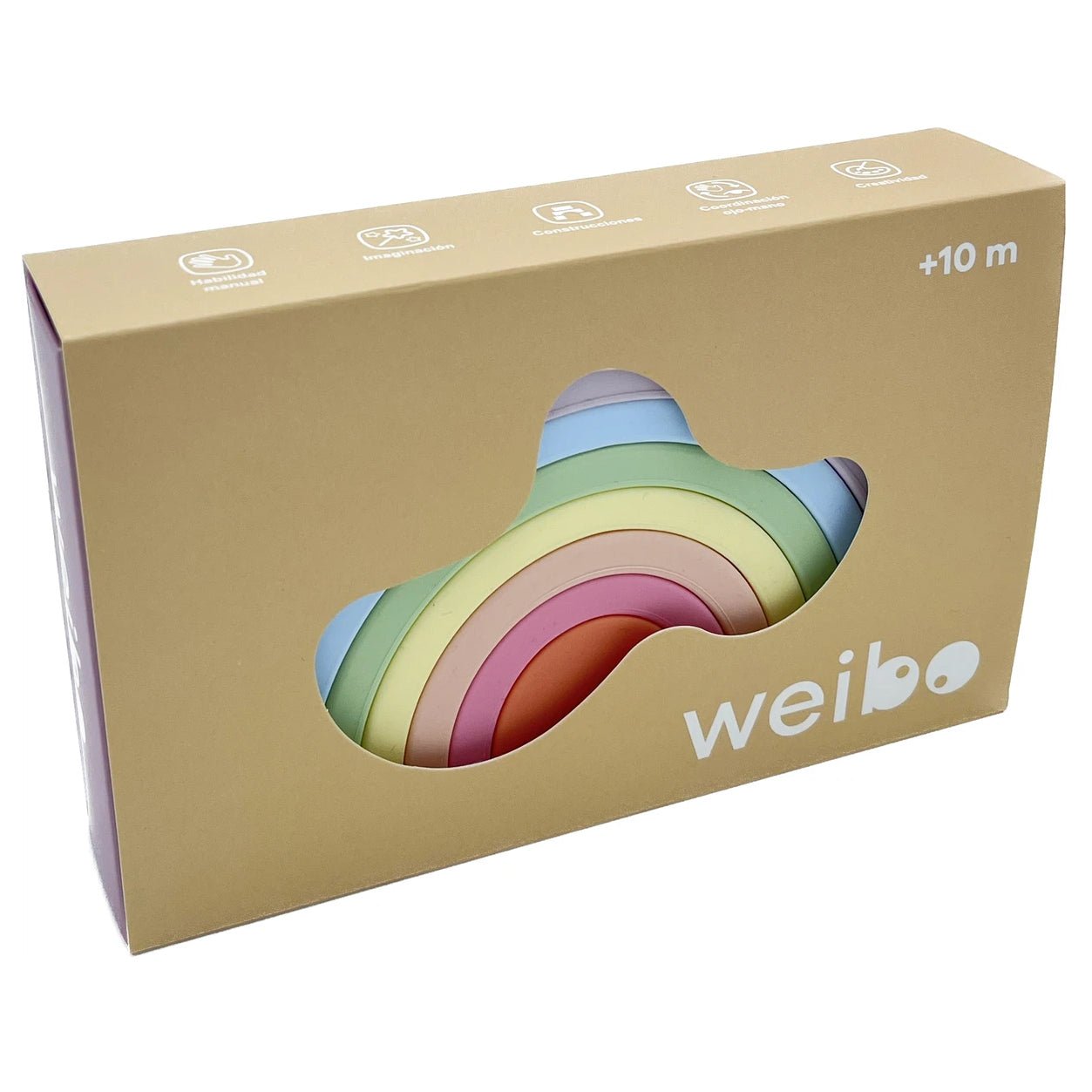 ARCOIRIS SILICONA WEIBO ·PASTEL· - Happy Moments Baby