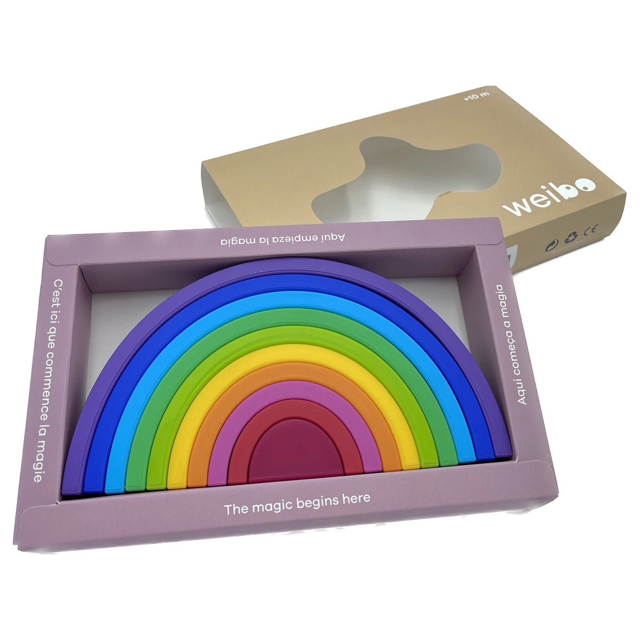 ARCOIRIS SILICONA WEIBO ·VIDA· - Happy Moments Baby