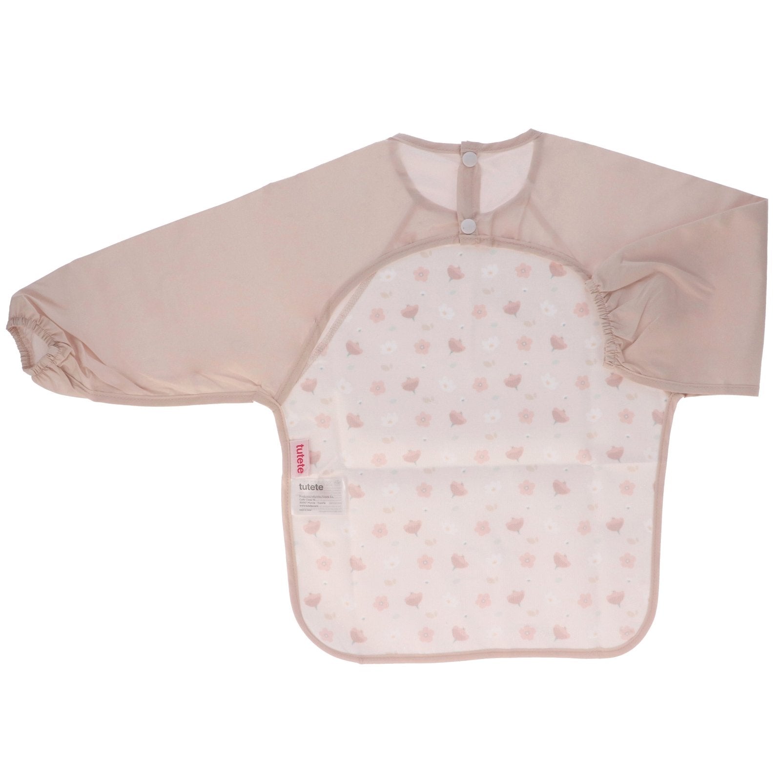BABERO CON MANGAS TUTETE ·LITTLE GARDEN· - Happy Moments Baby