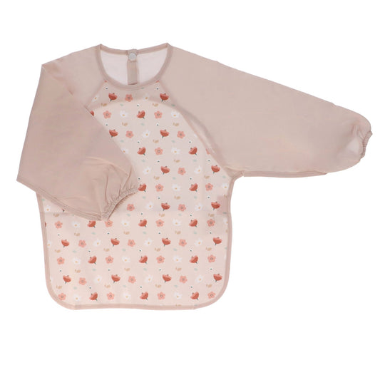 BABERO CON MANGAS TUTETE ·LITTLE GARDEN· - Happy Moments Baby