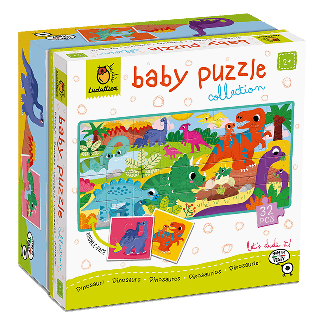 BABY PUZZLE LUDATTICA 32 PIEZAS ·DINOSAURIOS· - Happy Moments Baby