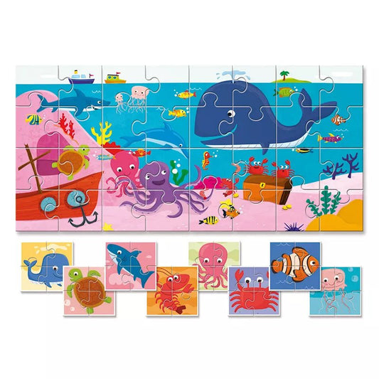 BABY PUZZLE LUDATTICA 32 PIEZAS ·EL MAR· - Happy Moments Baby