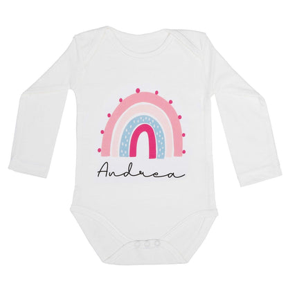BODY ARCOÍRIS SWEET CON NOMBRE - Happy Moments Baby