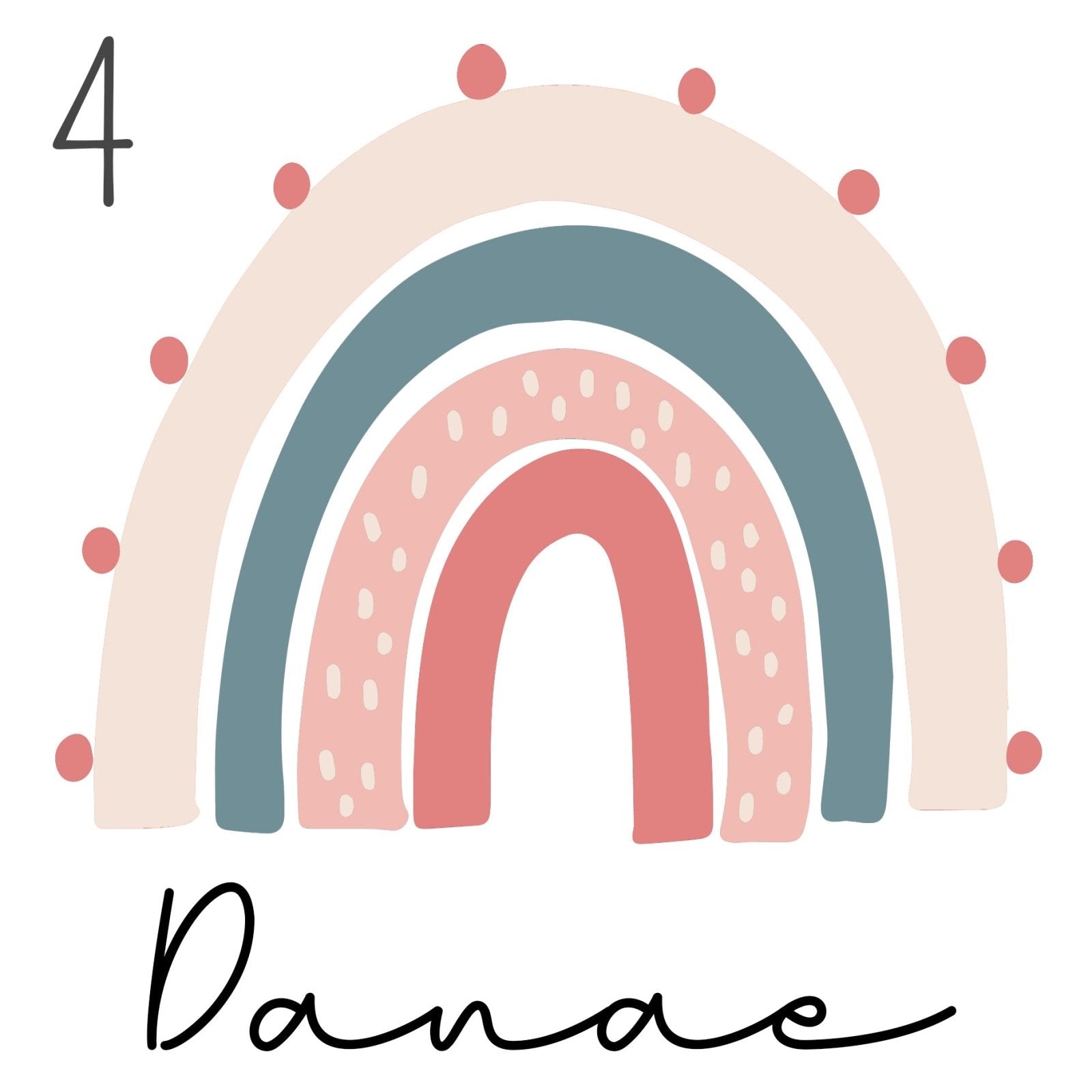 BODY ARCOÍRIS SWEET CON NOMBRE - Happy Moments Baby