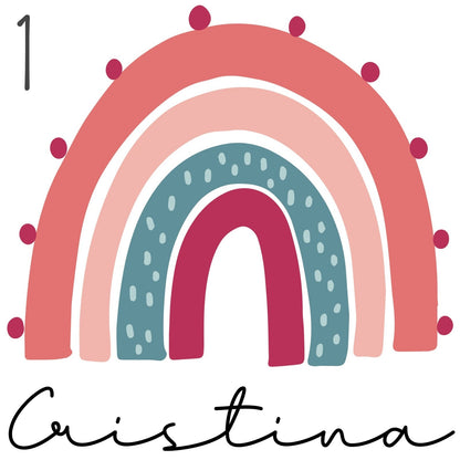 BODY ARCOÍRIS SWEET CON NOMBRE - Happy Moments Baby