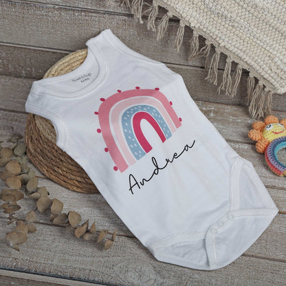 BODY ARCOÍRIS SWEET CON NOMBRE - Happy Moments Baby