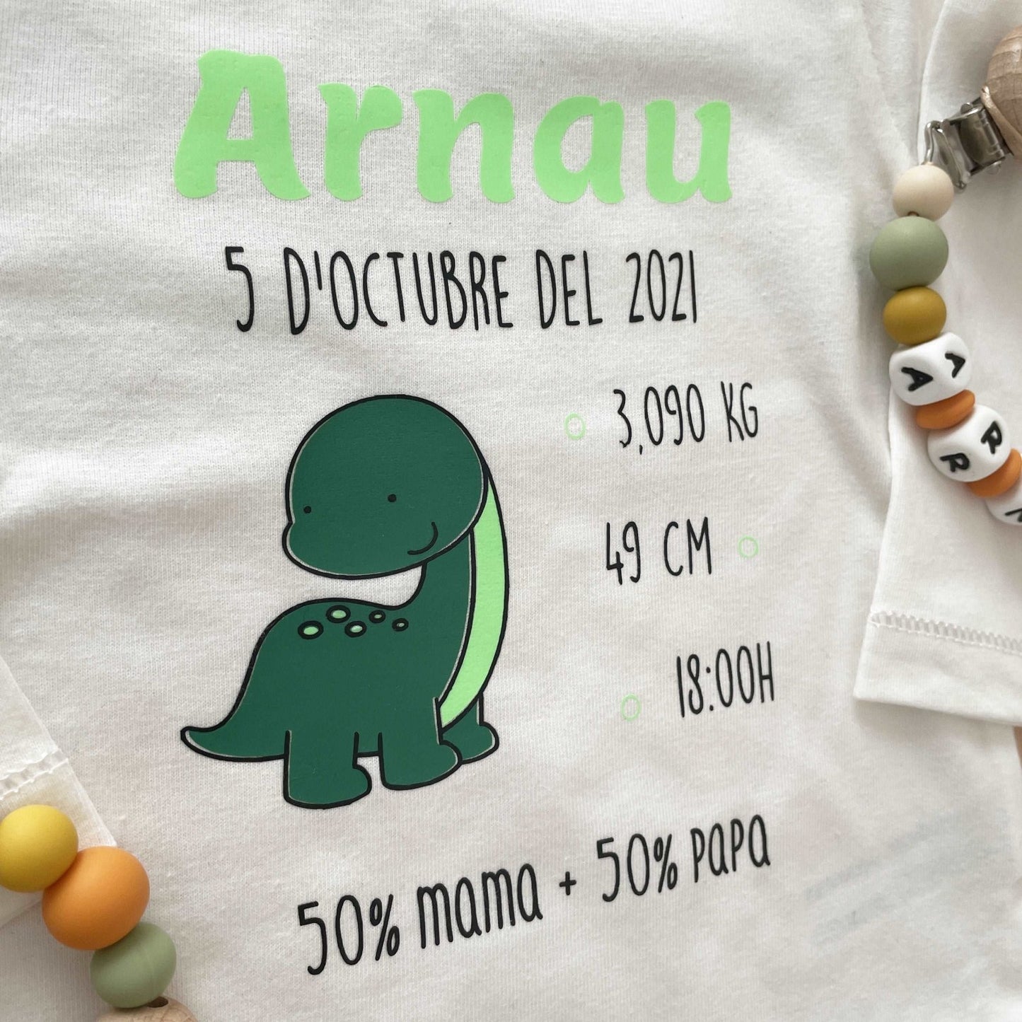 BODY NATALICIO DINO - Happy Moments Baby