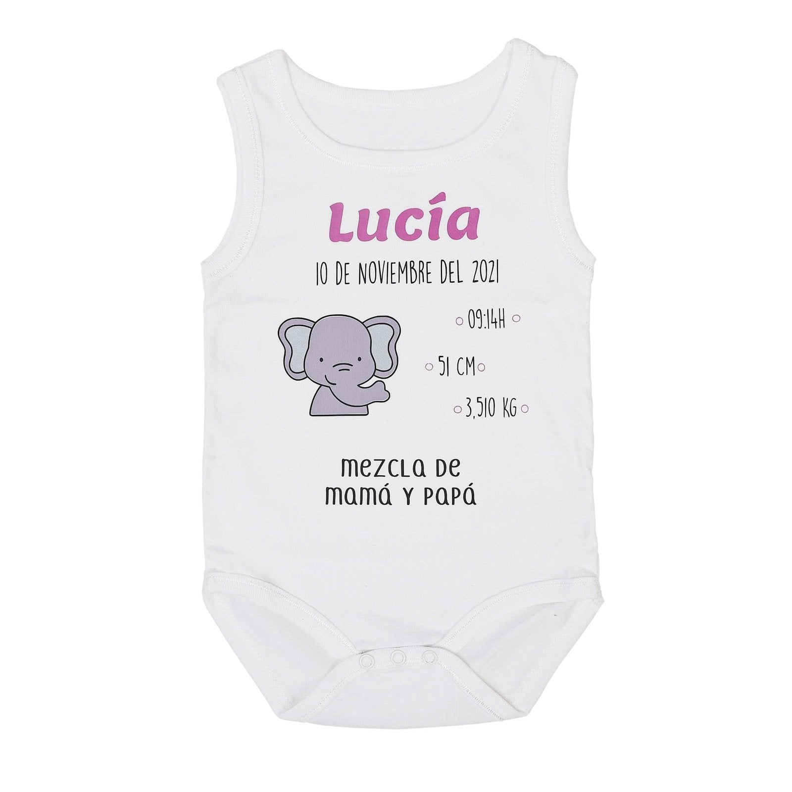 BODY NATALICIO ELEFANTE - Happy Moments Baby