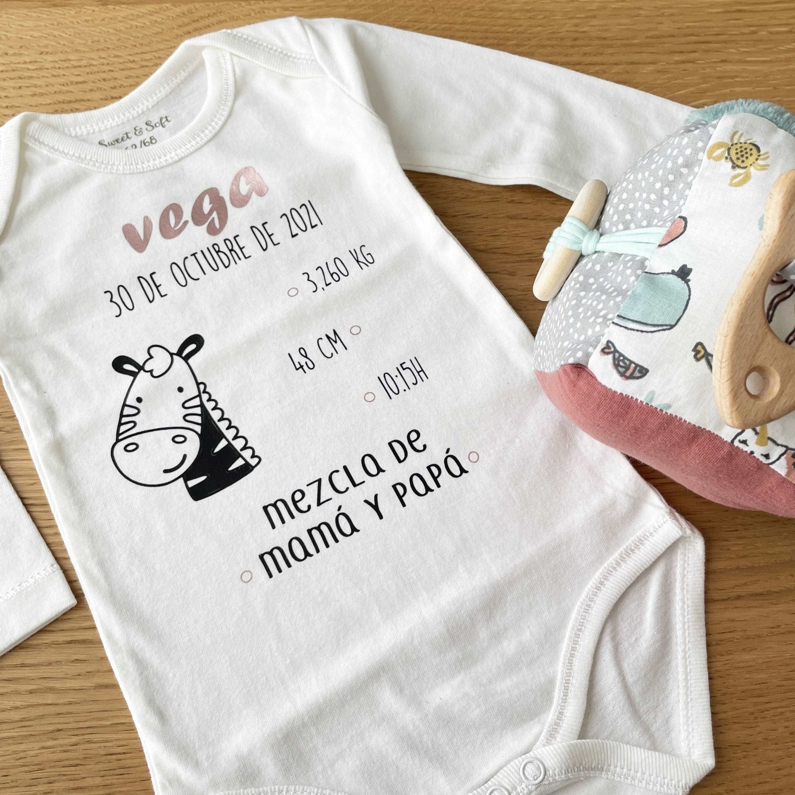 BODY NATALICIO ZEBRA - Happy Moments Baby