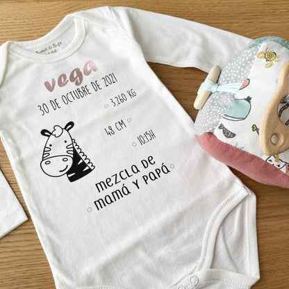 BODY NATALICIO ZEBRA - Happy Moments Baby