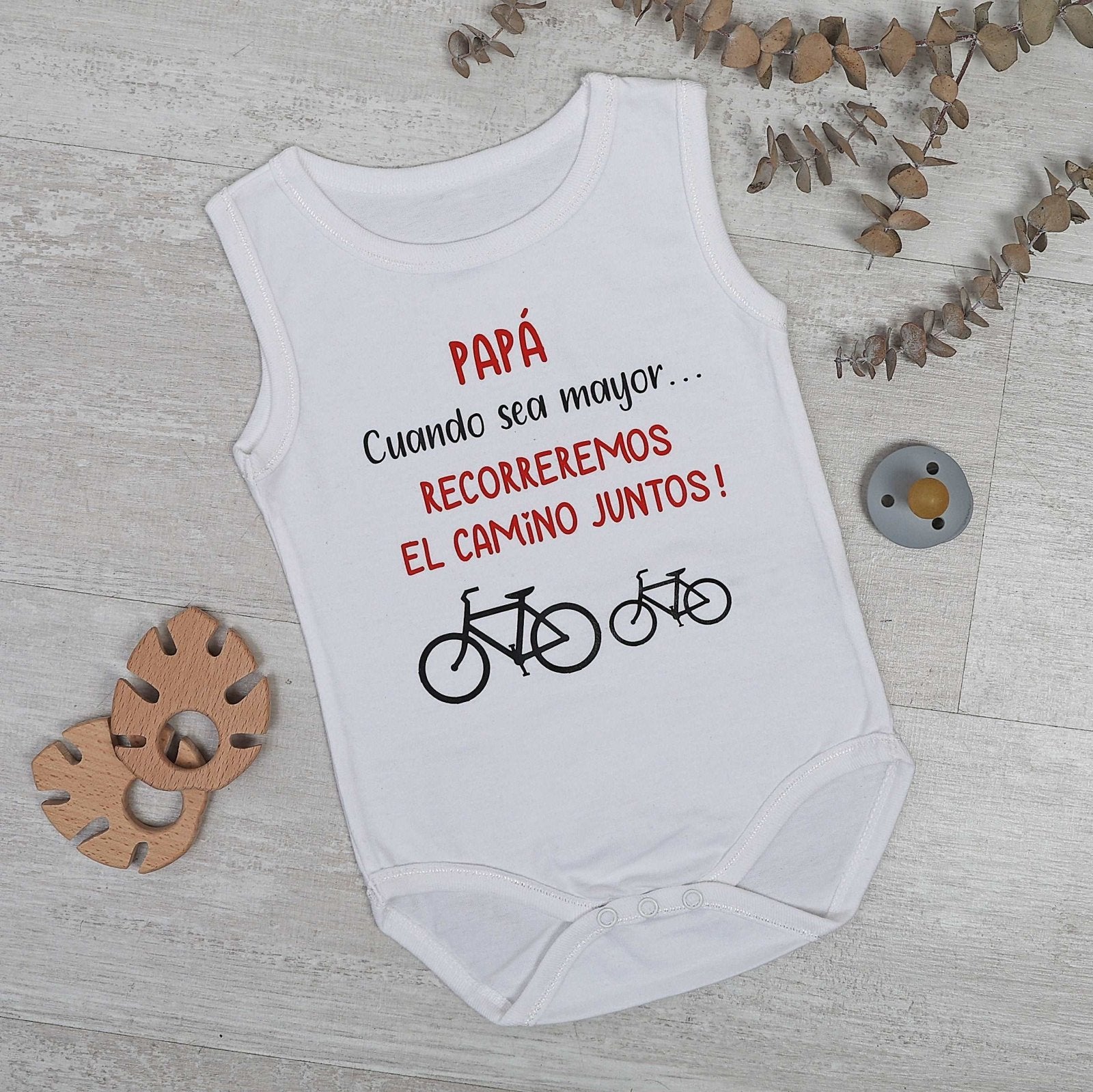 BODY PAPÁ CAMINO JUNTOS - Happy Moments Baby