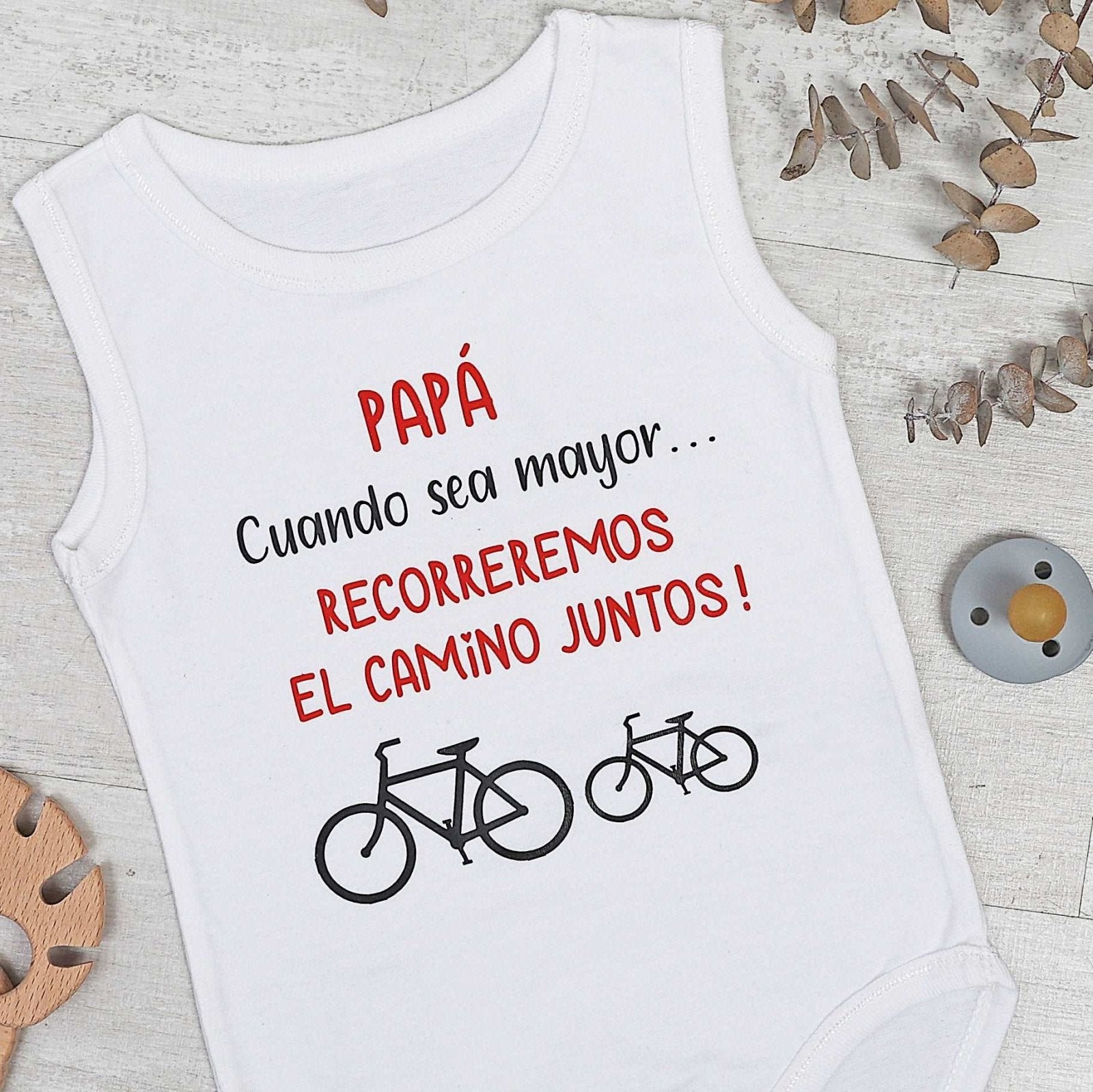 BODY PAPÁ CAMINO JUNTOS - Happy Moments Baby