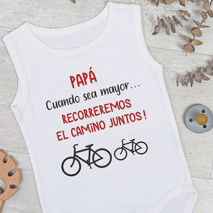 BODY PAPÁ CAMINO JUNTOS - Happy Moments Baby