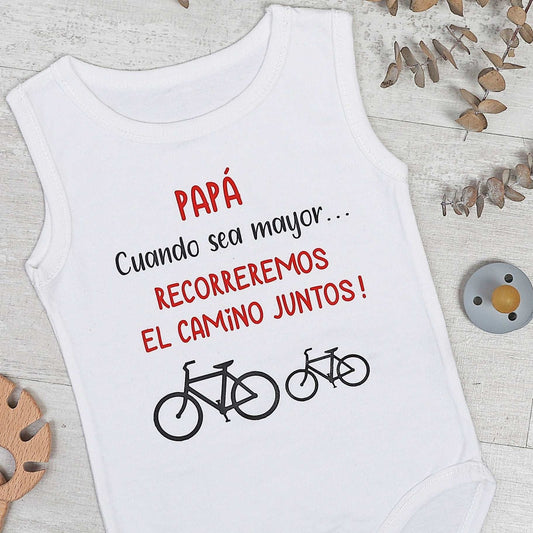 BODY PAPÁ CAMINO JUNTOS - Happy Moments Baby