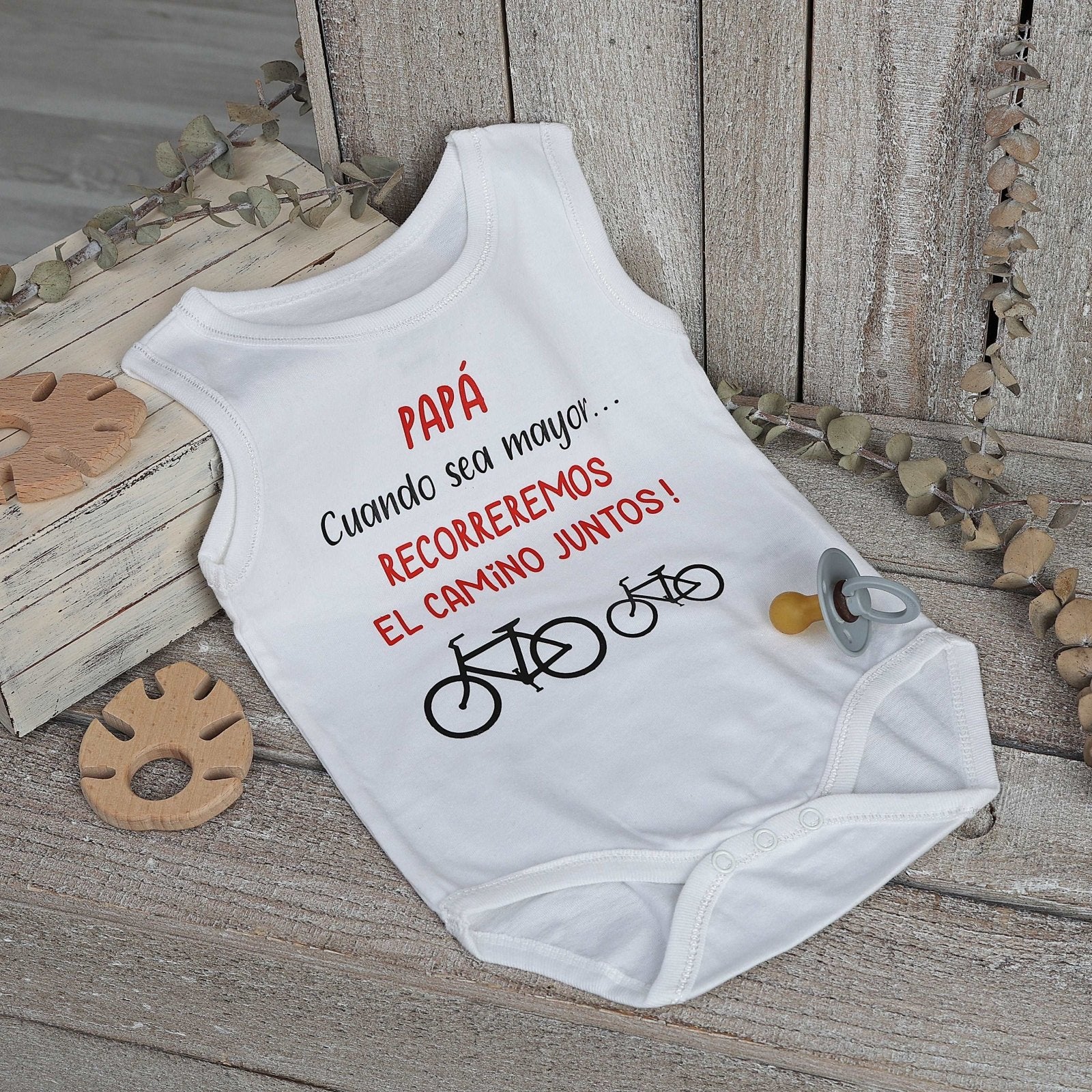 BODY PAPÁ CAMINO JUNTOS - Happy Moments Baby