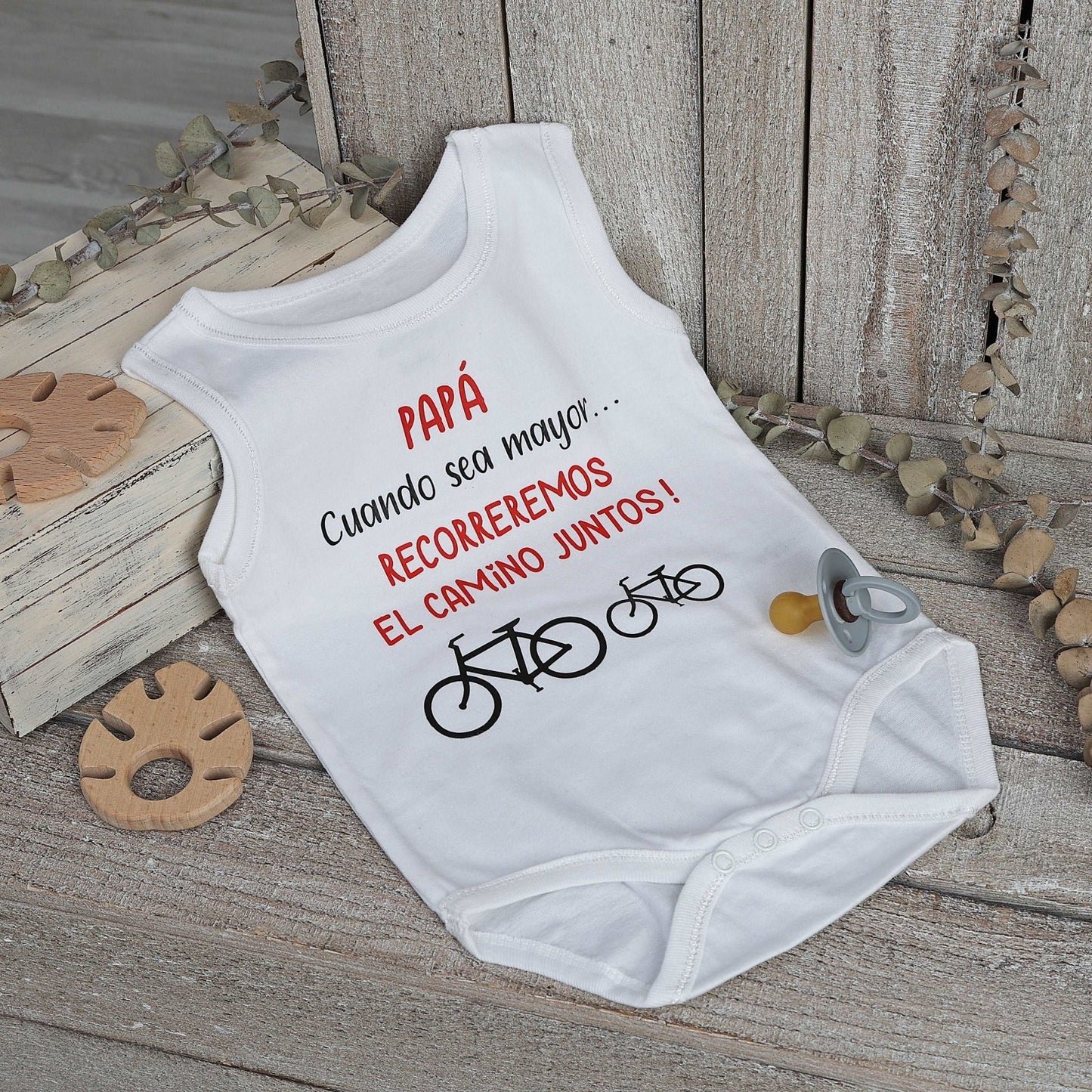 BODY PAPÁ CAMINO JUNTOS - Happy Moments Baby