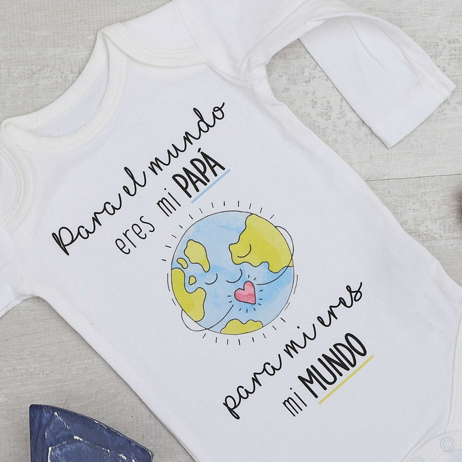 BODY PAPÁ MUNDO - DÍA DEL PADRE - Happy Moments Baby