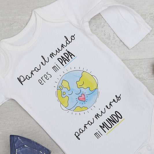 BODY PAPÁ MUNDO - DÍA DEL PADRE - Happy Moments Baby