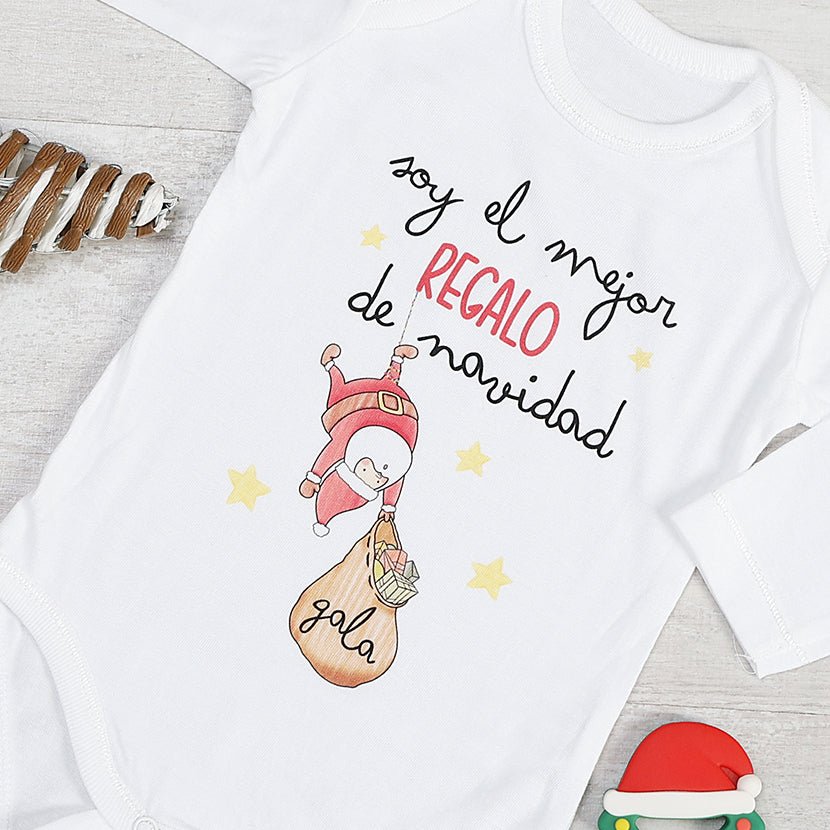 BODY PERSONALIZADO REGALO DE NAVIDAD - Happy Moments Baby