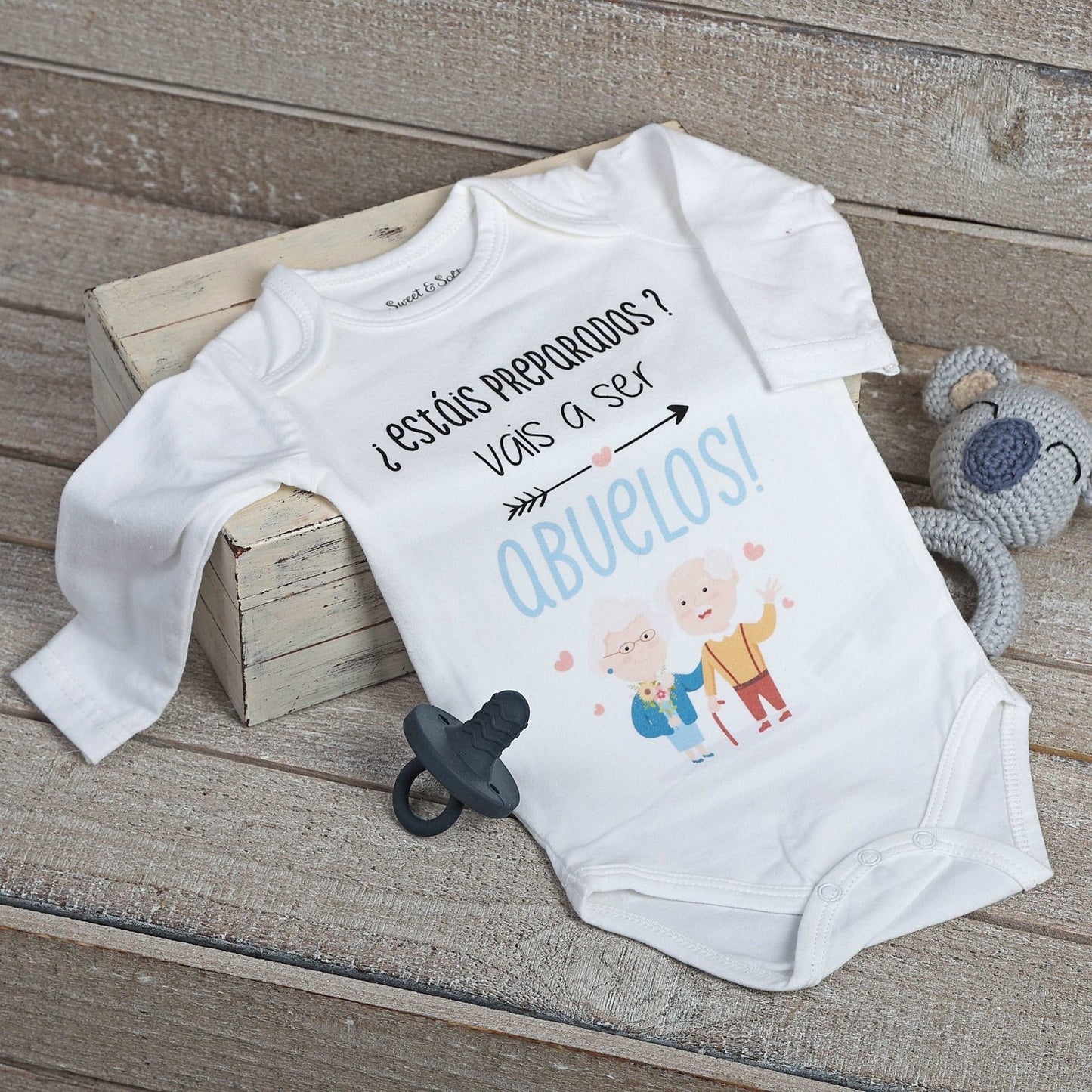 BODY VAIS A SER ABUELOS - Happy Moments Baby