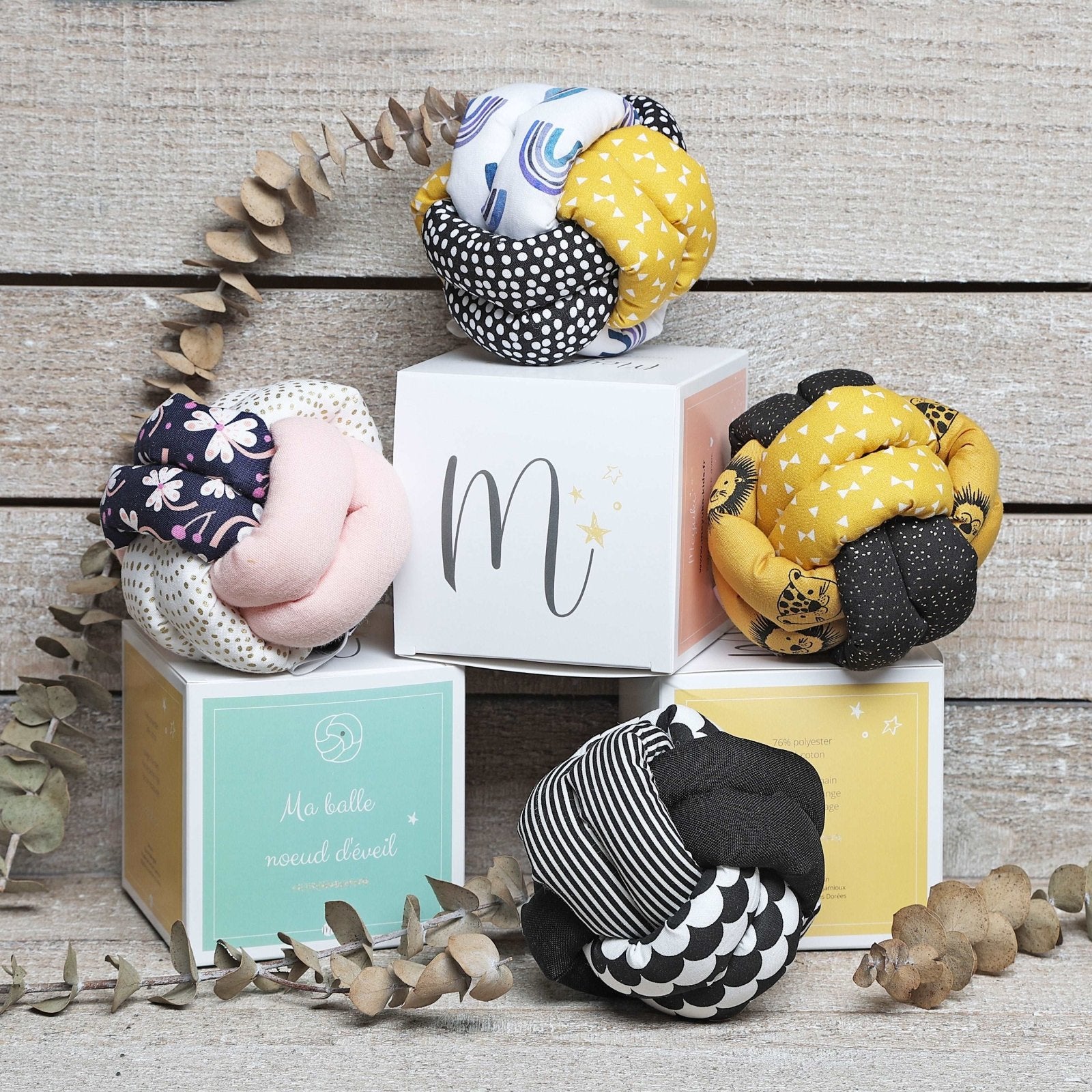 BOLA DE NUDOS MONTESSORI · FLORES· - Happy Moments Baby