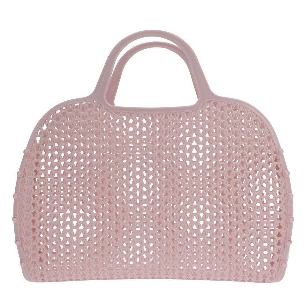 BOLSA DE PLAYA VINTAGE ·PINK· - Happy Moments Baby