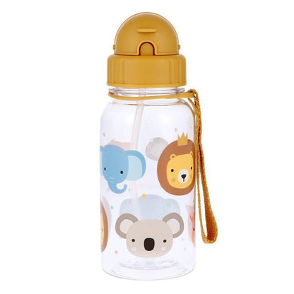 BOTELLA DE PLÁSTICO CON CAÑITA TUTETE ·ANIMAL FRIENDS· - Happy Moments Baby