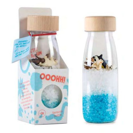 BOTELLA SENSORIAL PETIT BOUM ·ARTIC· - Happy Moments Baby