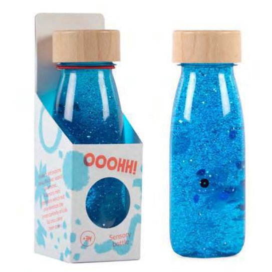 BOTELLA SENSORIAL PETIT BOUM ·BLUE· - Happy Moments Baby