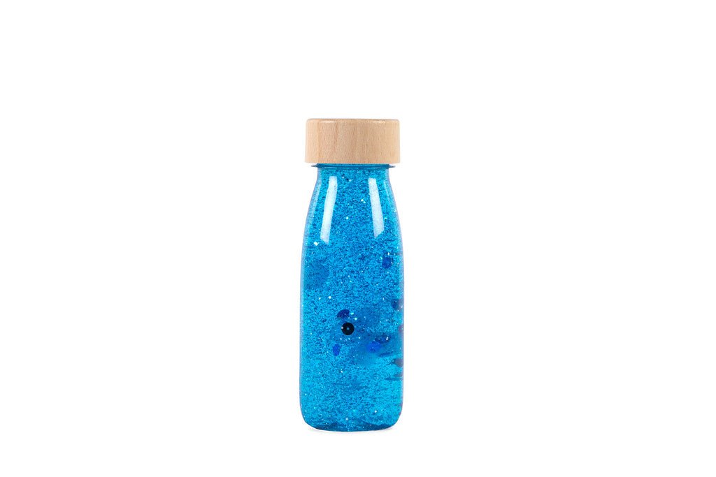 BOTELLA SENSORIAL PETIT BOUM ·BLUE· - Happy Moments Baby