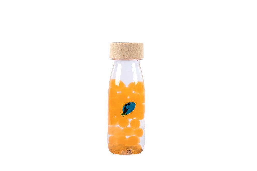 BOTELLA SENSORIAL PETIT BOUM ·BLUE TANG· - Happy Moments Baby