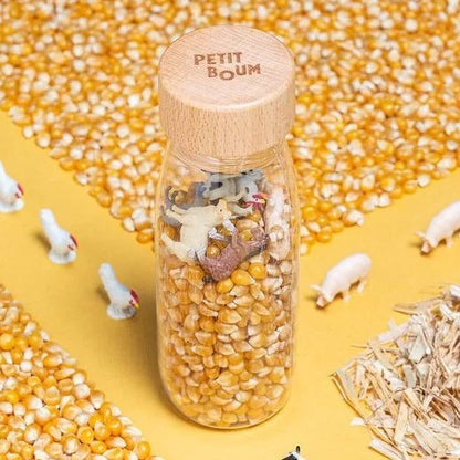 BOTELLA SENSORIAL PETIT BOUM ·FARM· - Happy Moments Baby