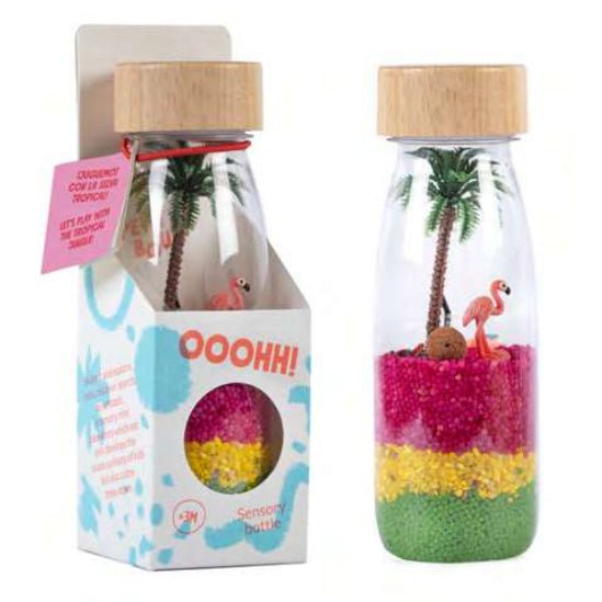 BOTELLA SENSORIAL PETIT BOUM ·FLAMINGO· - Happy Moments Baby