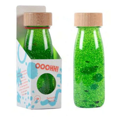 BOTELLA SENSORIAL PETIT BOUM ·GREEN· - Happy Moments Baby