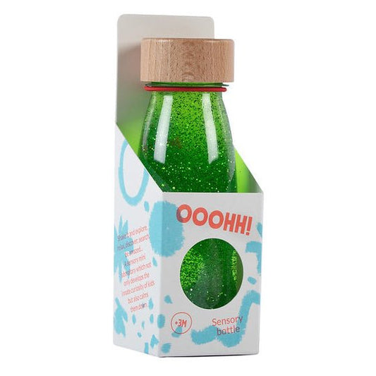 BOTELLA SENSORIAL PETIT BOUM ·GREEN· - Happy Moments Baby