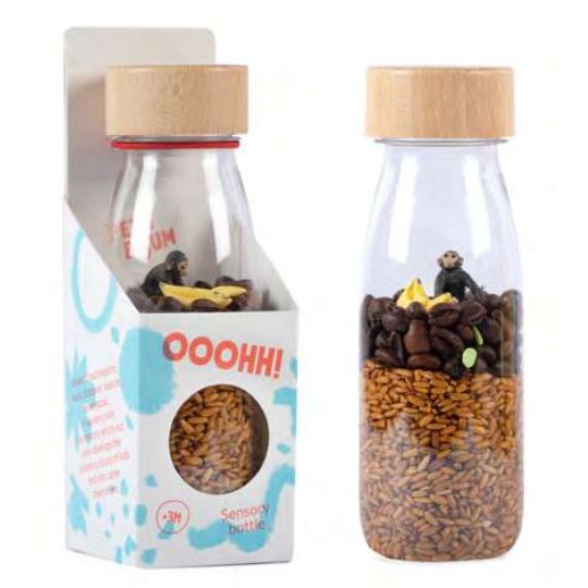 BOTELLA SENSORIAL PETIT BOUM ·MONKEY· - Happy Moments Baby
