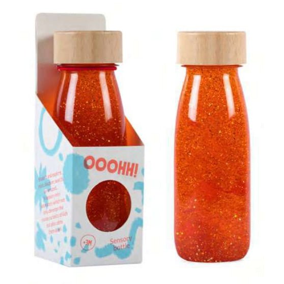 BOTELLA SENSORIAL PETIT BOUM ·ORANGE· - Happy Moments Baby