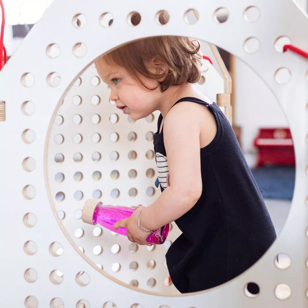 BOTELLA SENSORIAL PETIT BOUM ·PINK· - Happy Moments Baby