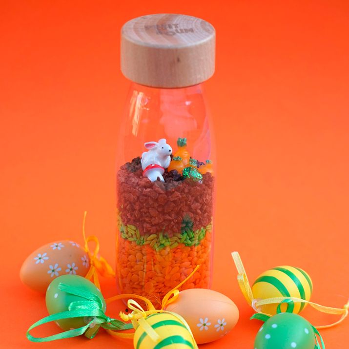 BOTELLA SENSORIAL PETIT BOUM ·RABBIT· - Happy Moments Baby