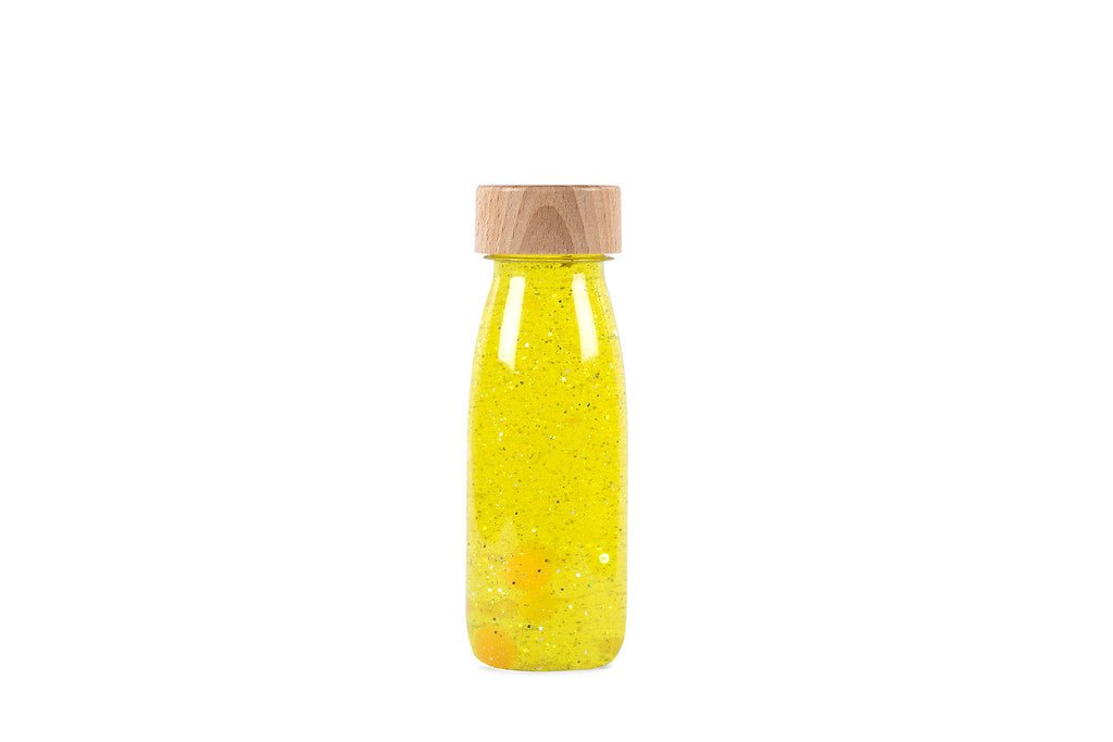 BOTELLA SENSORIAL PETIT BOUM ·YELLOW· - Happy Moments Baby