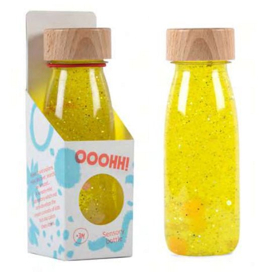 BOTELLA SENSORIAL PETIT BOUM ·YELLOW· - Happy Moments Baby