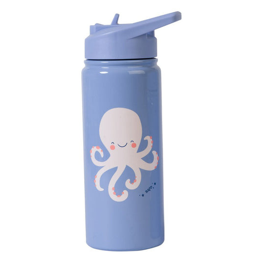 BOTELLA TÉRMICA CON PAJITA 500ML SARO ·PULPO· - Happy Moments Baby
