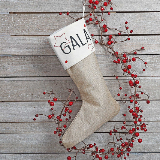 CALCETINES NAVIDAD PERSONALIZADOS FAMILIA ·ESTRELLAS· - Happy Moments Baby