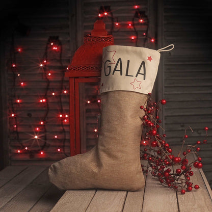 CALCETINES NAVIDAD PERSONALIZADOS FAMILIA ·ESTRELLAS· - Happy Moments Baby