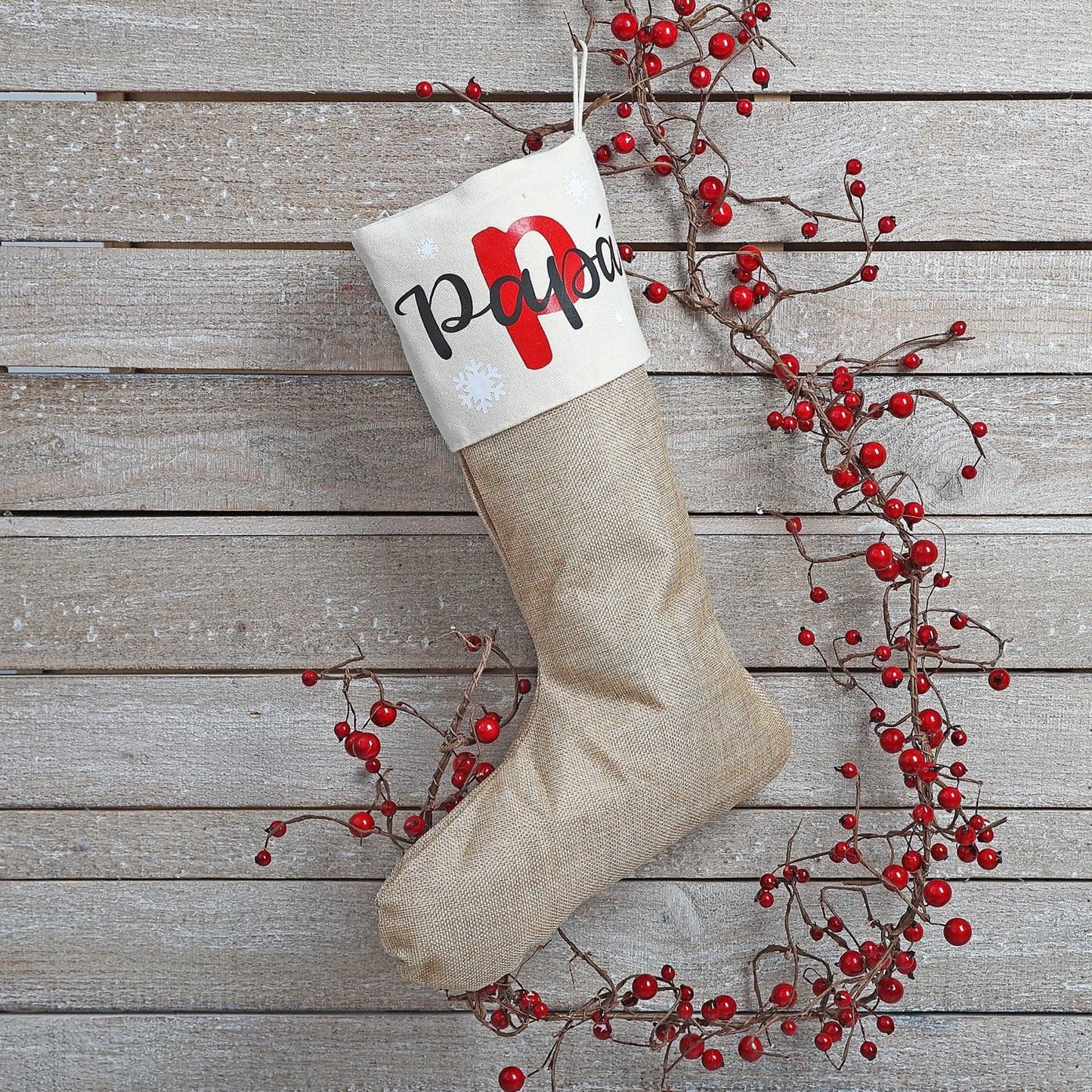 CALCETINES NAVIDAD PERSONALIZADOS FAMILIA ·INICIAL· - Happy Moments Baby